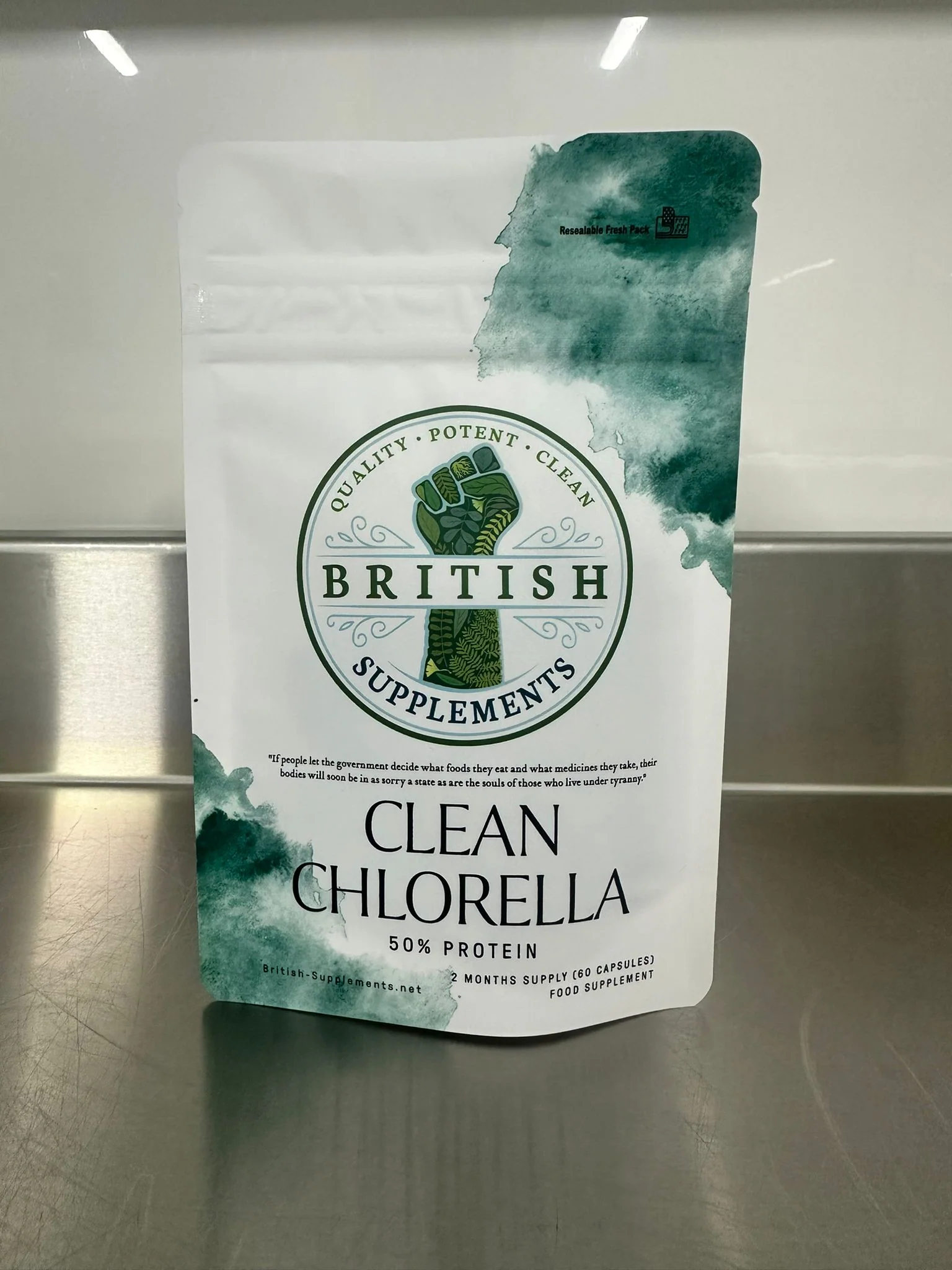 Clean Genuine Chlorella Caps 568mg (50% Protein) - Image 3