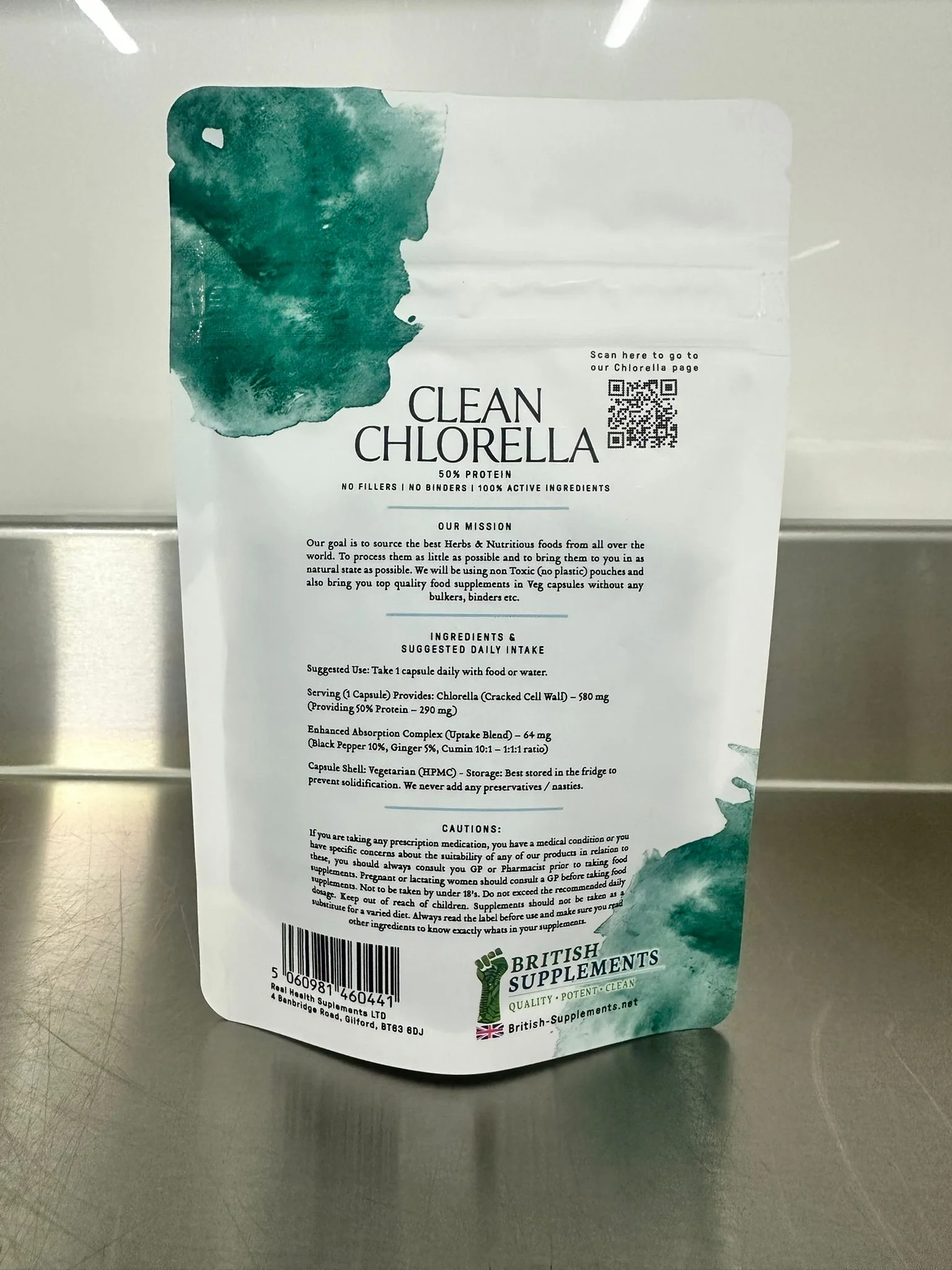 Clean Genuine Chlorella Caps 568mg (50% Protein) - Image 5