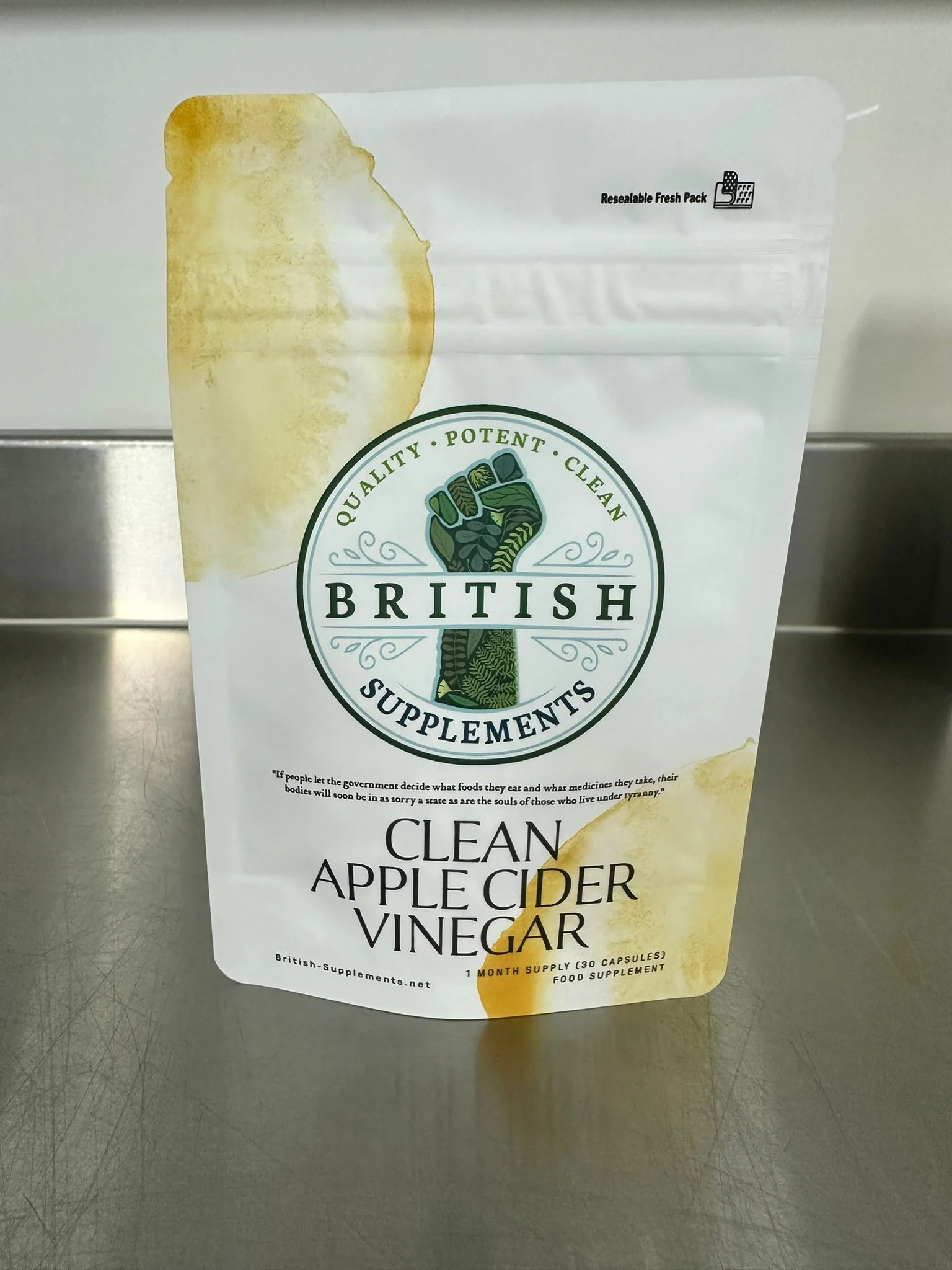 Clean Apple Cider Vinegar (58mg acetic acid) - Image 2
