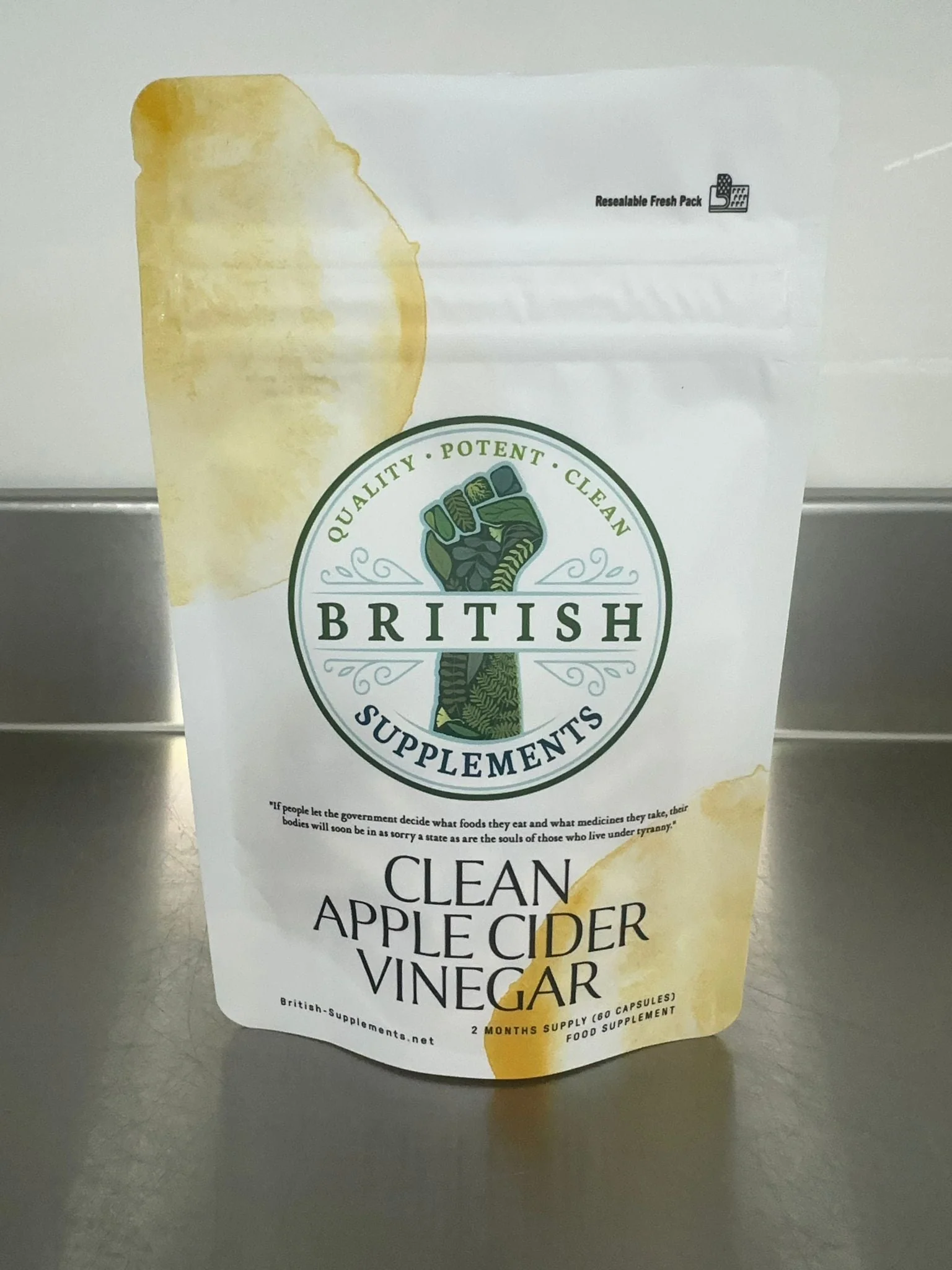 Clean Apple Cider Vinegar (58mg acetic acid) - Image 3