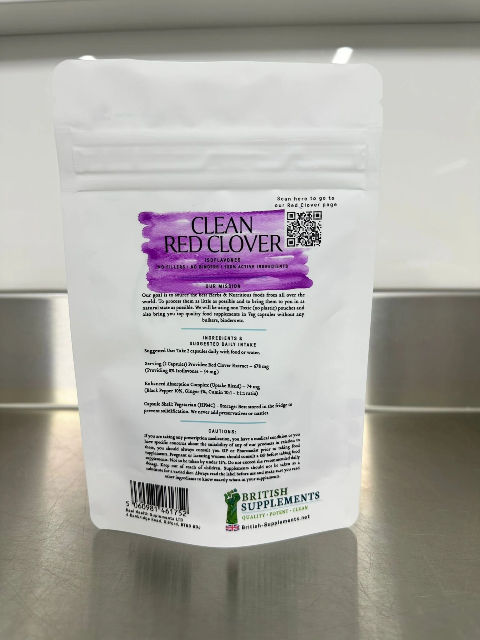 Clean Genuine Red Clover 8,814mg (Isoflavones 54mg) + Uptake Blend - Image 5