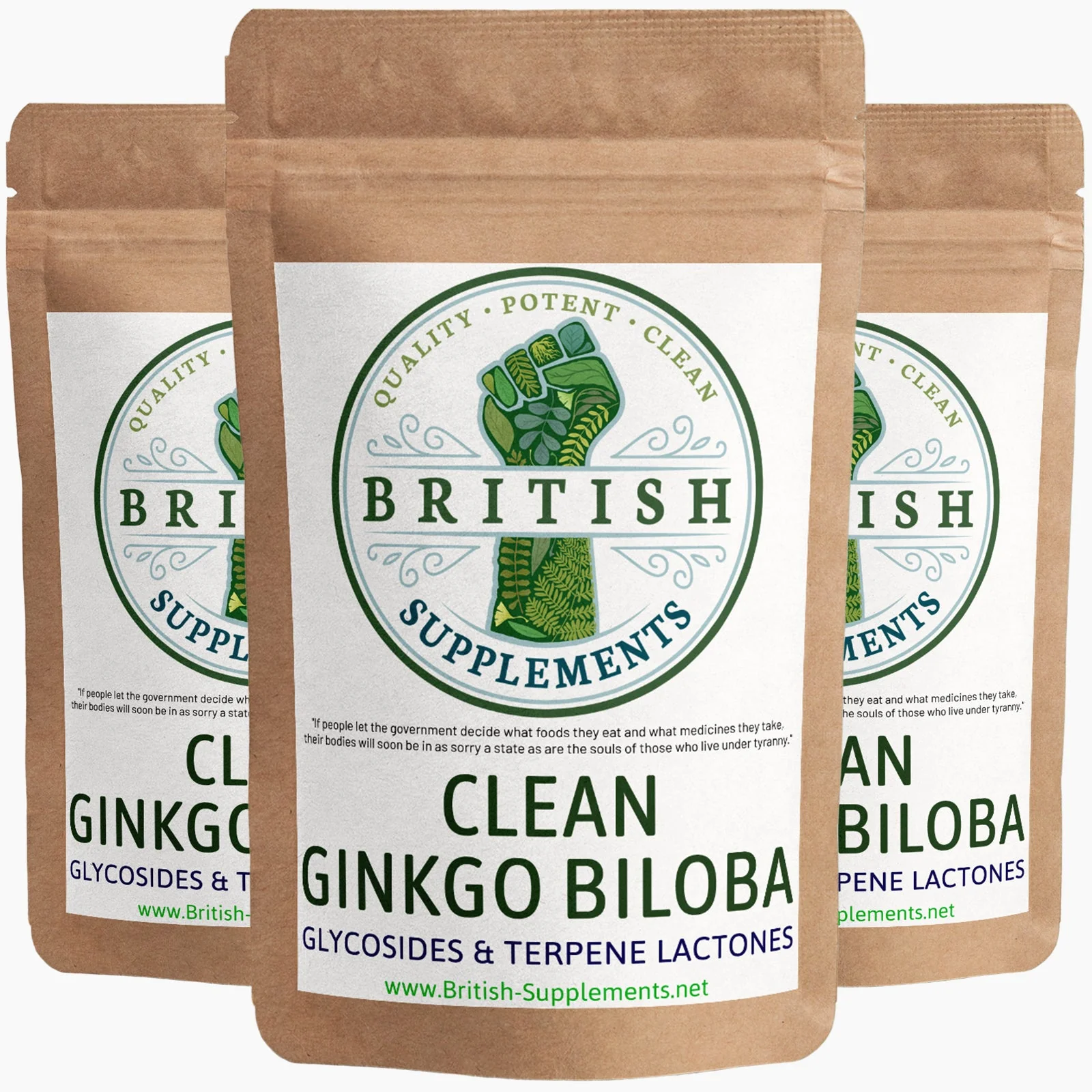 Clean Genuine Ginkgo Biloba Extract + Uptake Blend