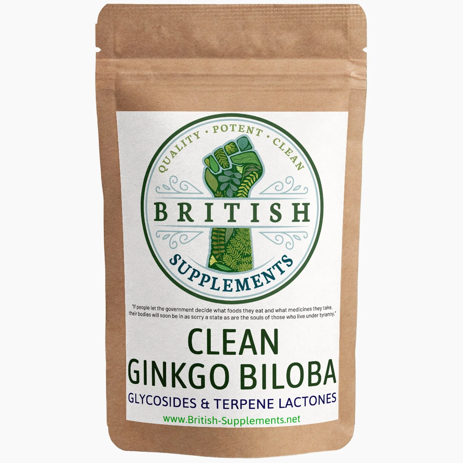 Clean Genuine Ginkgo Biloba Extract + Uptake Blend - Image 7