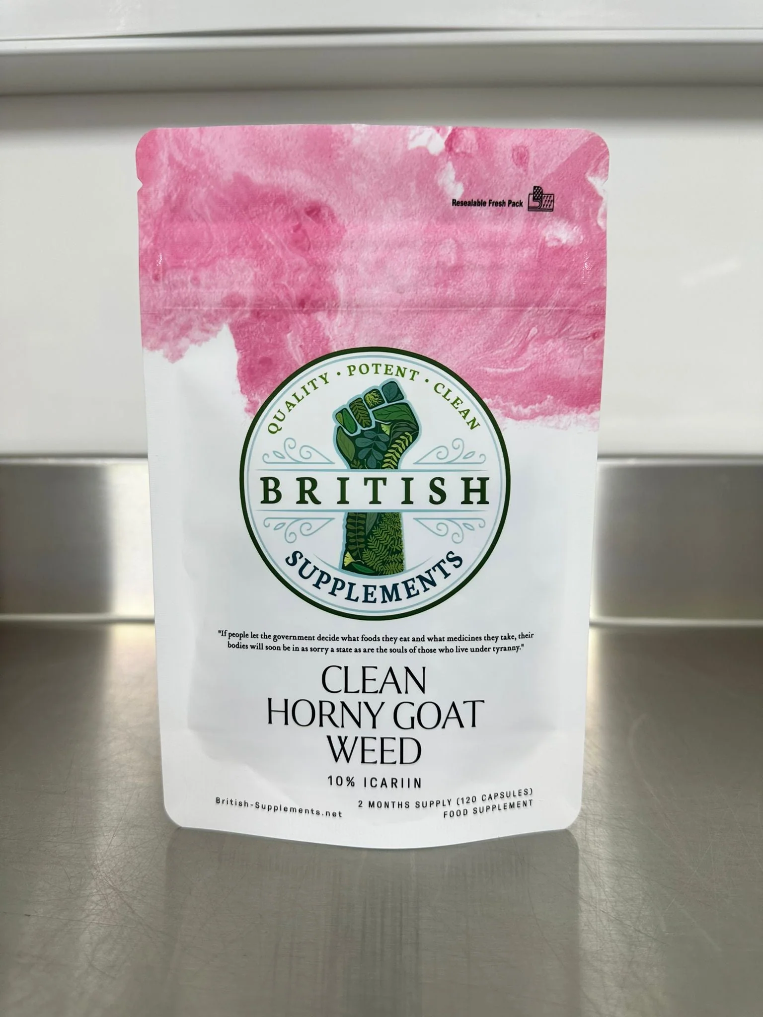 Clean Genuine Horny Goat Weed (Epimedium) + Uptake Blend - Image 3