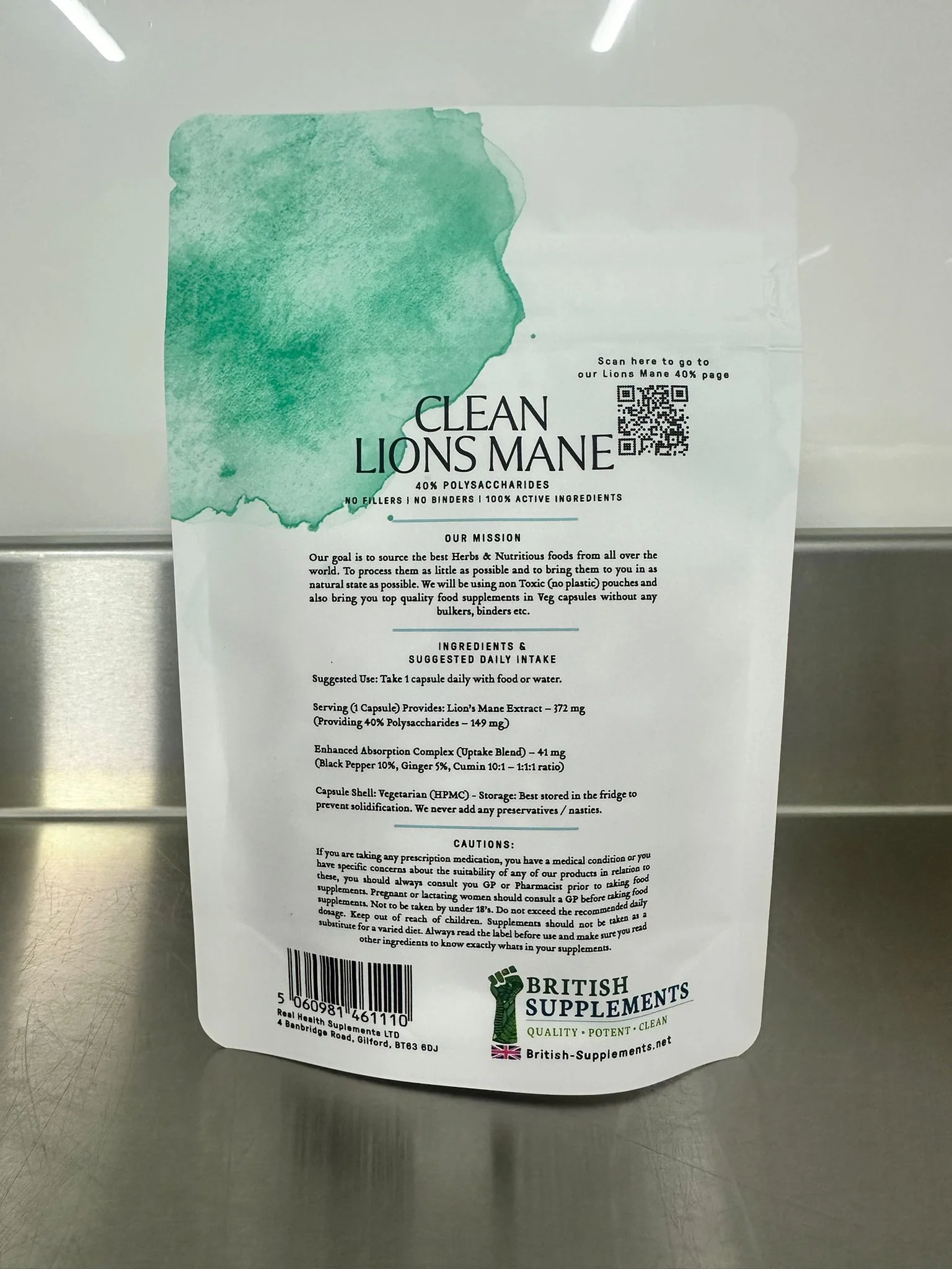 Clean Genuine Lions Mane Extract + Uptake Blend - Image 5