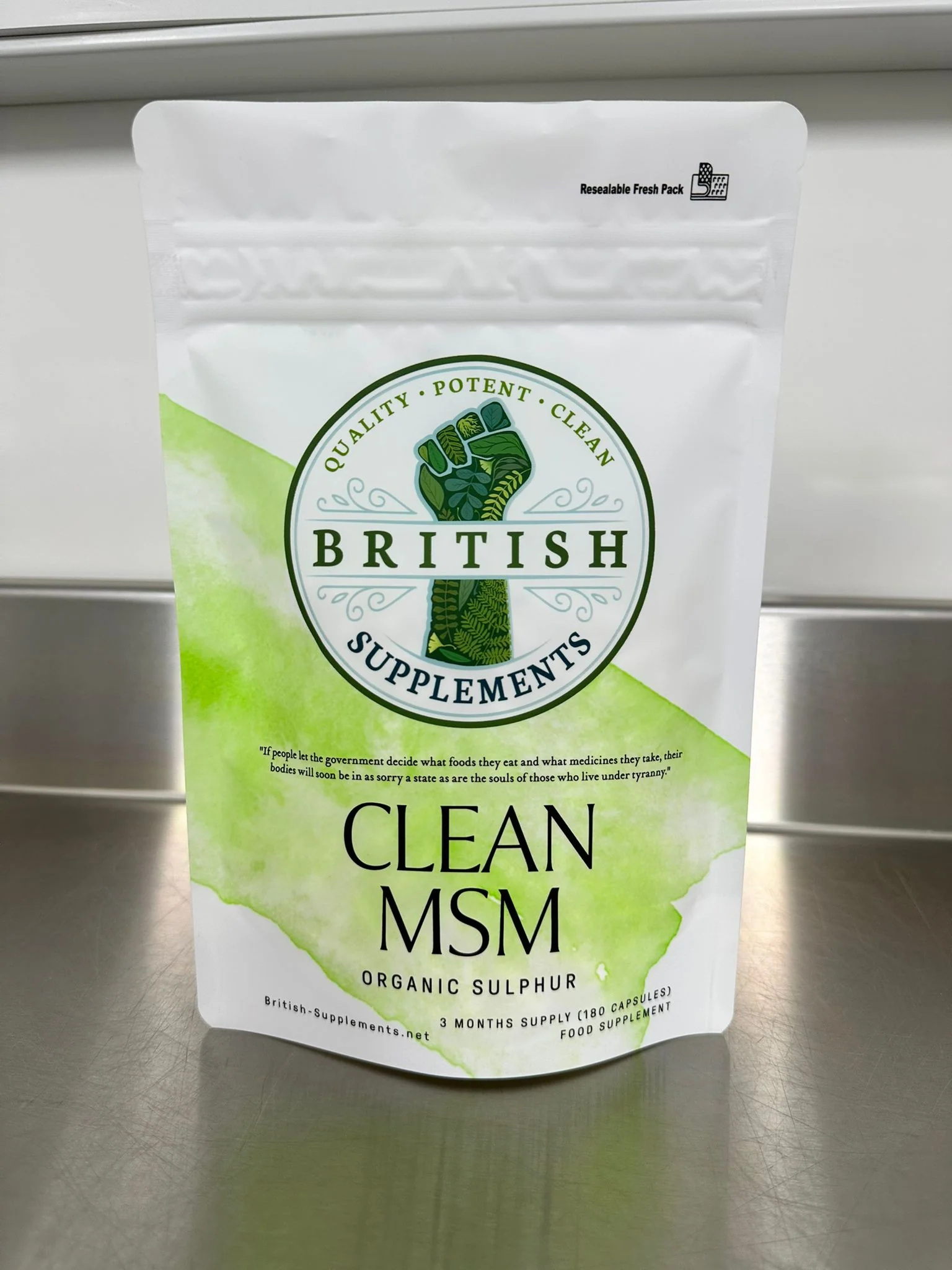 Clean Genuine MSM (Methylsulfonylmethane, Sulphar) 1,400mg Supplement - Image 4