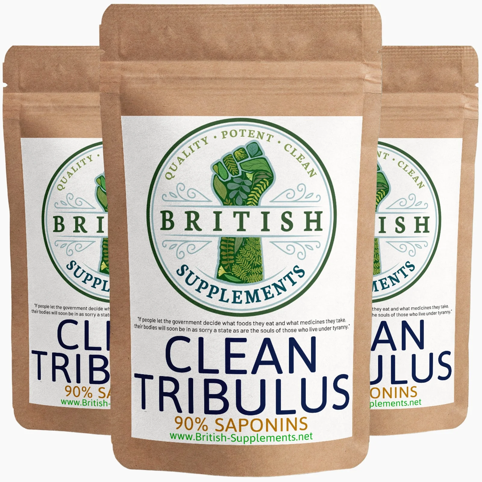 Clean Genuine Tribulus Extract 11,480mg (1,033mg Saponins)