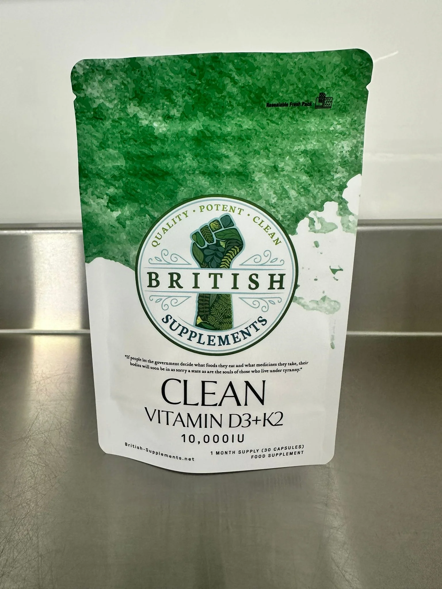 Clean Genuine Vitamin D3+K2 - Image 2