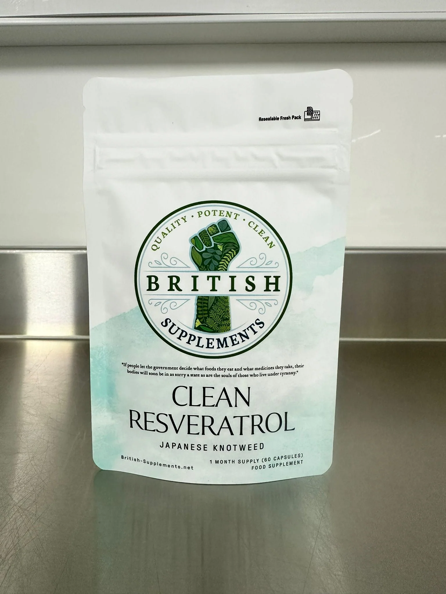 Clean Genuine Trans Resveratrol 340.8mg + 38.6mg uptake blend - Image 2